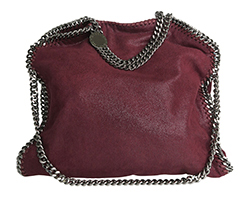 Falabella Fold Over Tote, Polyester, Burgundy, 234387W9132F16, 3*